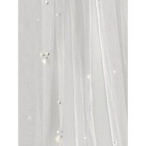 Long White Wedding Veil 78 inch Faux Pearl  Bridal /Hair Accessories Soft Tuille
